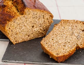 Gâteau du matin bananes noix de coco