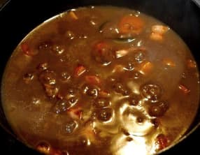 Bœuf bourguignon en cocotte fonte