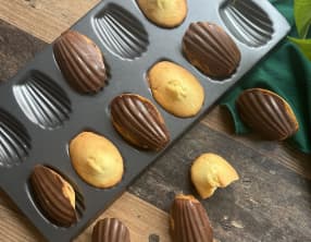 Madeleines en coque de chocolat inratable