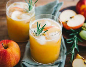 Jus de pommes et raisin maison