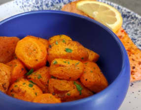 Carottes et patates douces rôties au cumin