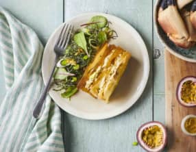 Millefeuille renversé de tourteau