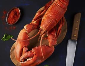 Homards grillés au four