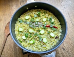 Pulao aux courgettes