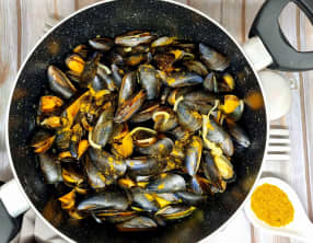 Moules au curry