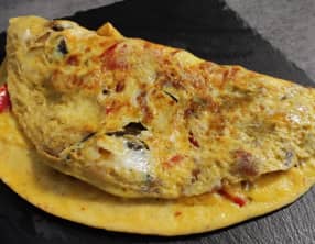 Omelette à la ratatouille