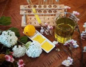 Perles de citron gélifiées