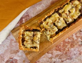 Tarte fine aux pleurotes et au morbier