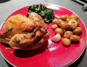 Coquelets farcis au jambon de Bayonne