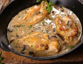 Blanquette de poulet aux champignons