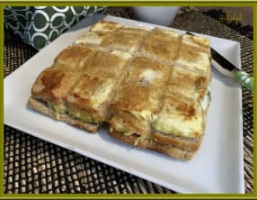 Croque tablette au brocoli et bacon