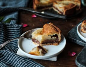 Tarte poire chocolat amande