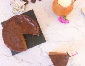 Flan pâtissier sans pâte au chocolat