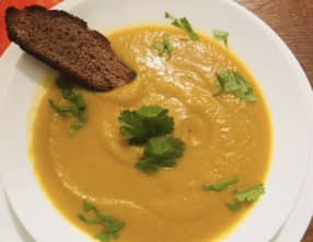 Velouté de potiron au curry