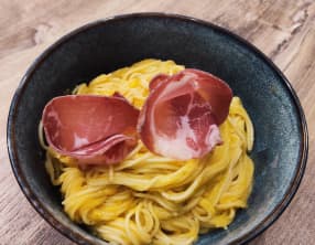 Spaghetti à la crème de butternut