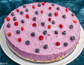Cheesecake au coulis de cassis