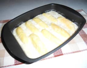 Quenelles gratinées saumon fumé et roquefort au cake factory