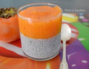 Chia pudding au kaki