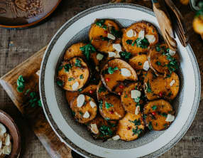 Patates douces sautées