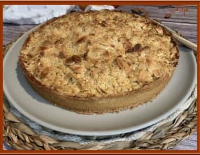 Tarte aux pommes et aux amandes