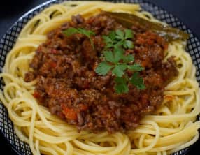 Spaghettis bolognaise maison