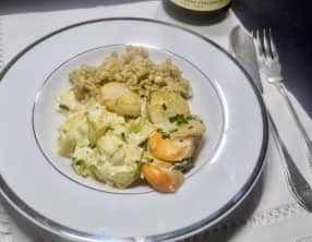 Noix de saint-Jacques au Chablis