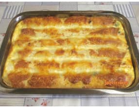 Tortillas gratinées au fromage frais et épinards