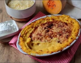 Gratin de courge butternut au chèvre