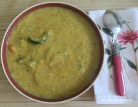 Velouté de légumes à la brousse de vache