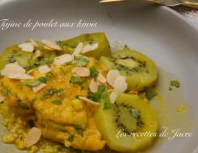 Tajine de poulet aux kiwis
