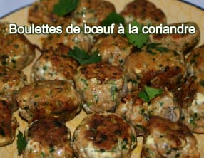 Boulettes de bœuf coriandre