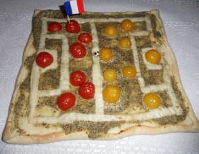 Pizza terrain de foot