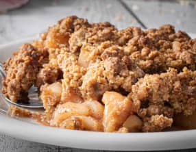 Crumble aux pommes vegan
