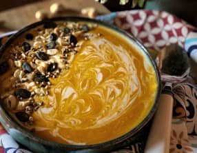 Soupe de potimarron à la crème de coco