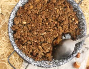 Crumble de chou fleur au sarrasin et à la noisette