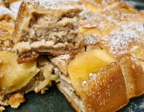 Gâteau renversé aux pommes et épices