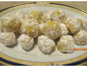 Truffes au chocolat blanc et au citron