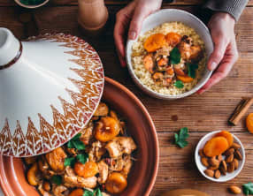 Tajine de poulet aux fruits secs