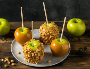 Les pommes au caramel