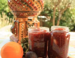Confiture de figues, oranges et amandes