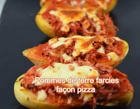 Pommes de terre farcies façon pizza