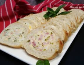 Baguette farcie aux deux saveurs