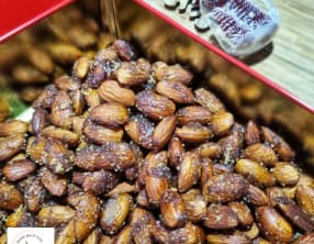 Amandes caramélisées à la cannelle et au sirop d’érable