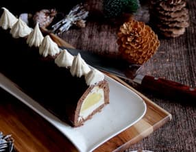 Bûche curd citron sans gluten