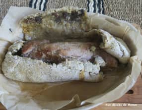 Filet mignon aux morilles en croûte de sel