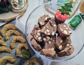 Croquants au chocolat et aux amandes