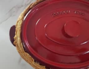 Faisan farci aux blettes en cocotte lutée