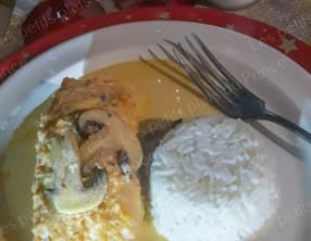 Saumon et sa sauce au champagne