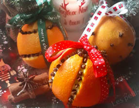 Pomme d'ambre de Noël