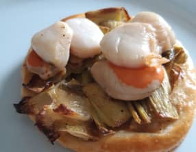 Tartelettes feuilletées aux Noix de Saint-Jacques